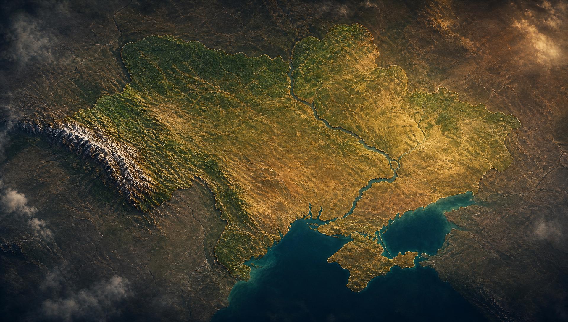 Ukraine theater strategic map